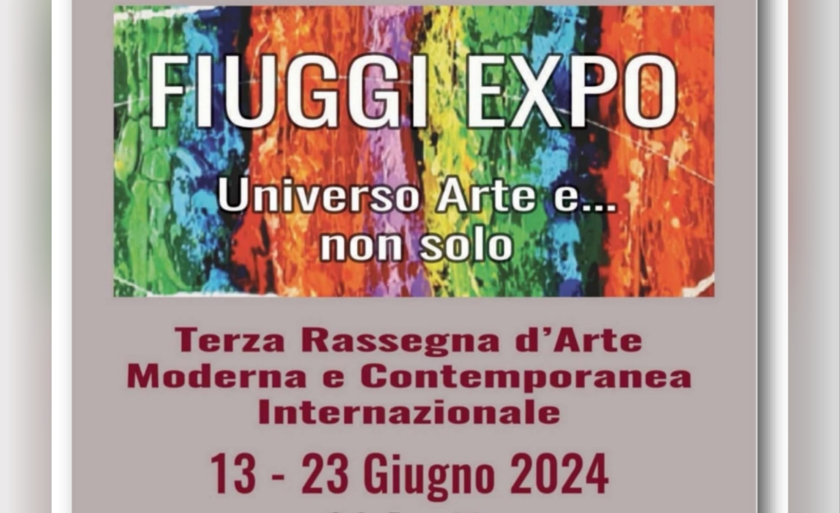 FIUGGI EXPO III EDIZIONE dal 13 al 23 giugno 2024  Il Programma